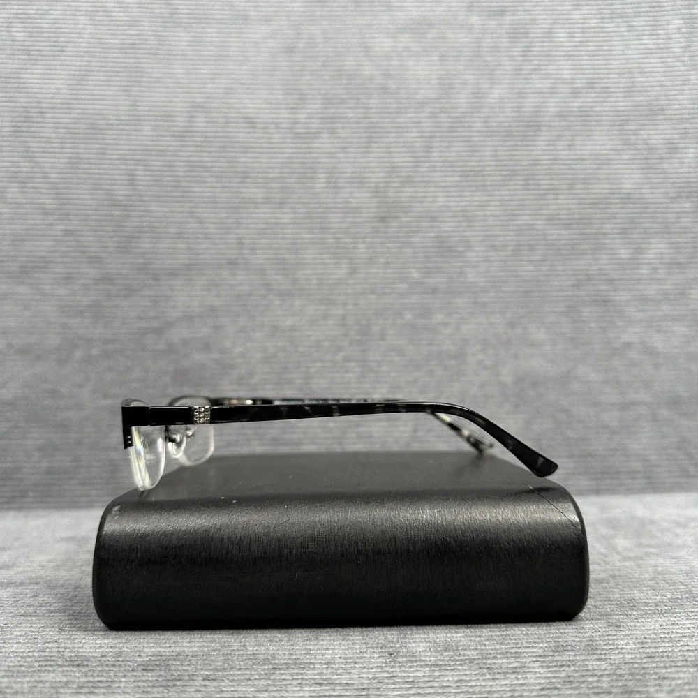 Design Optics Black Tortoise Semi Rimless Cat Eye y2k Reading Glasses SS0116 vtg